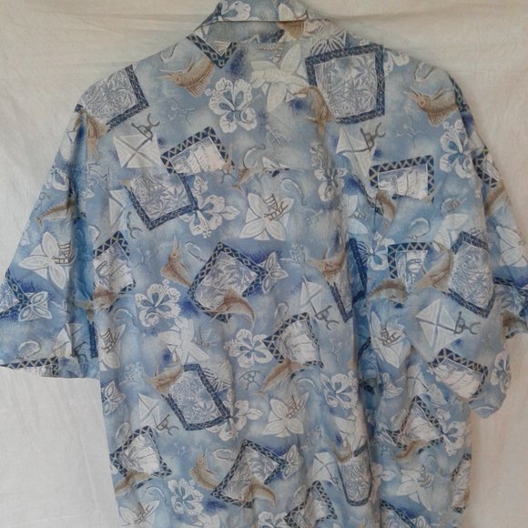 Mens 2XL fishing/hawaiian short sleeve shirt TAG & BRAG brand - Picture 3 of 9